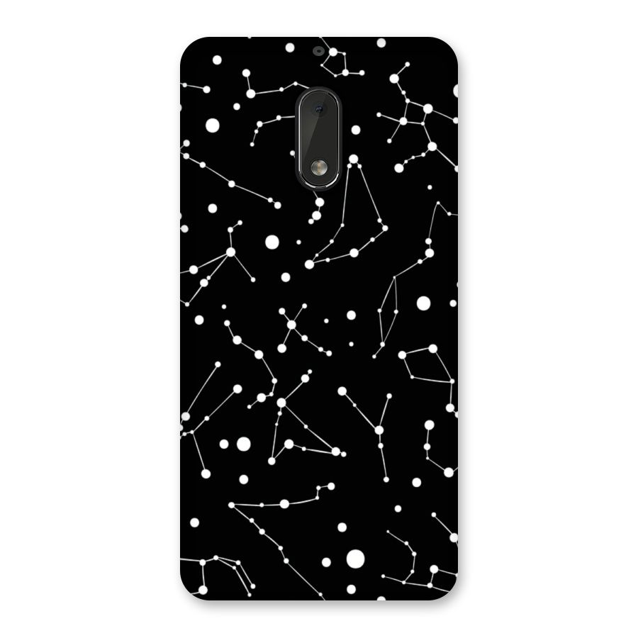Black Constellation Pattern Back Case for Nokia 6