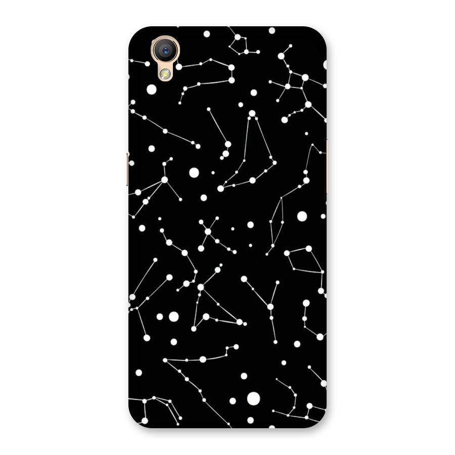 Black Constellation Pattern Back Case for Oppo A37