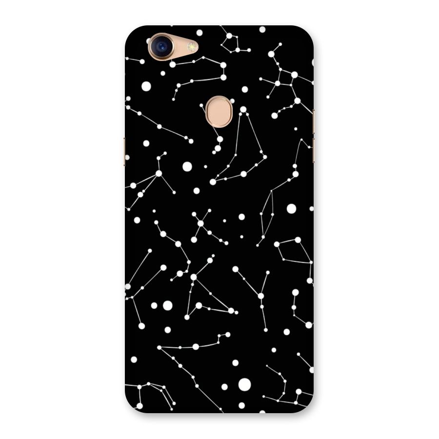 Black Constellation Pattern Back Case for Oppo F5