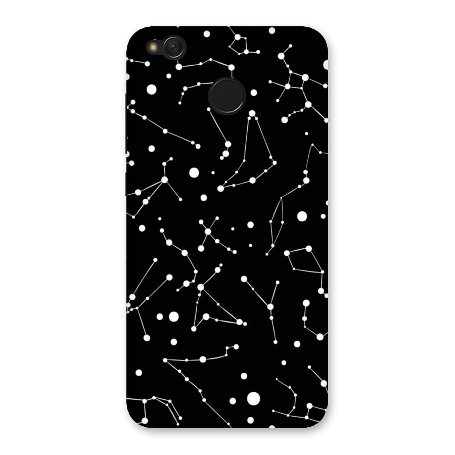 Black Constellation Pattern Back Case for Redmi 4