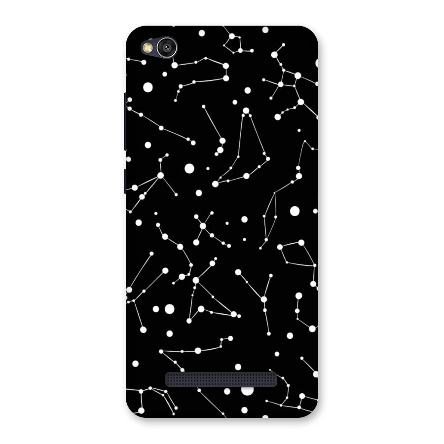 Black Constellation Pattern Back Case for Redmi 4A