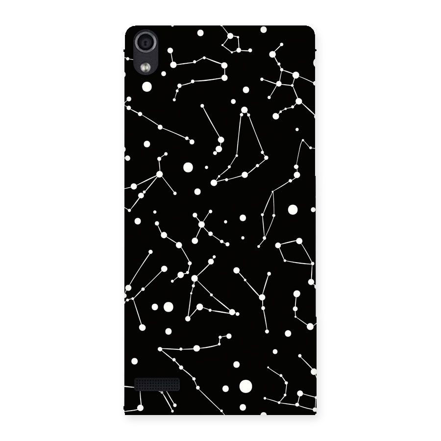 Black Constellation Pattern Back Case for Ascend P6