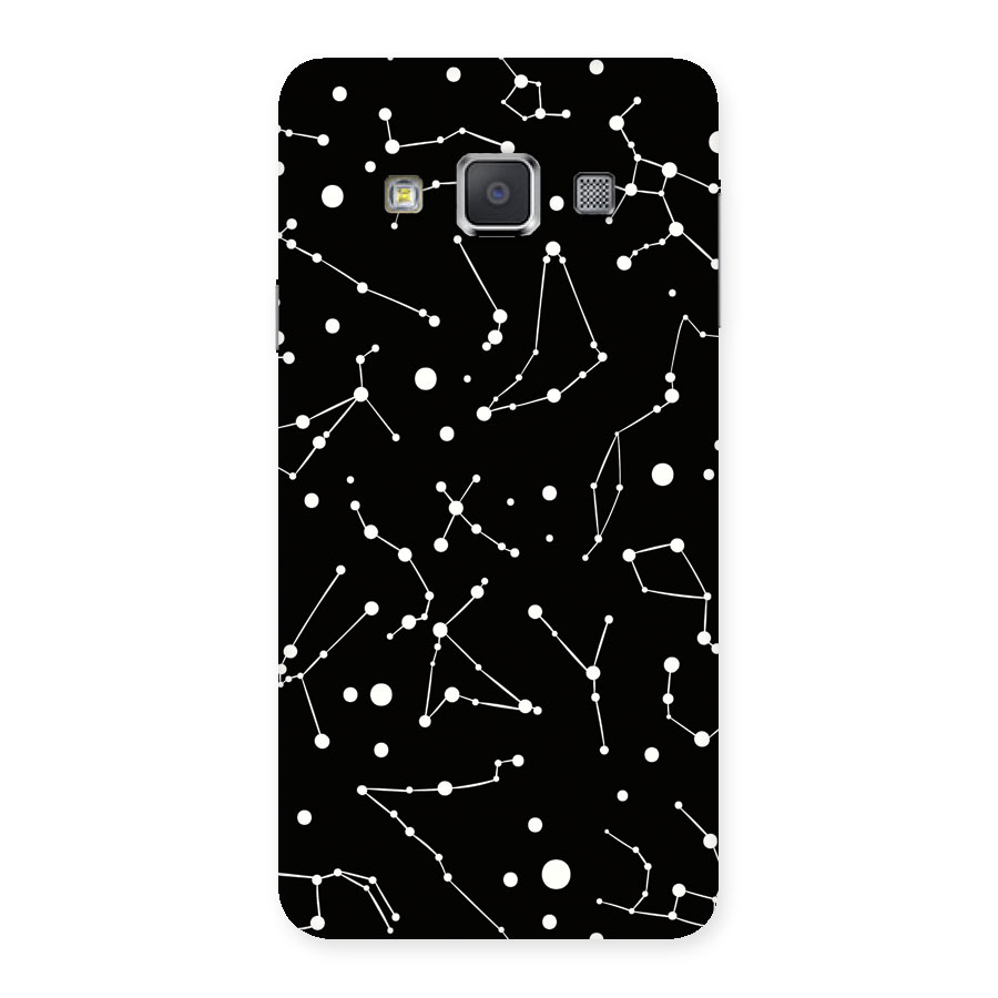 Black Constellation Pattern Back Case for Galaxy A3
