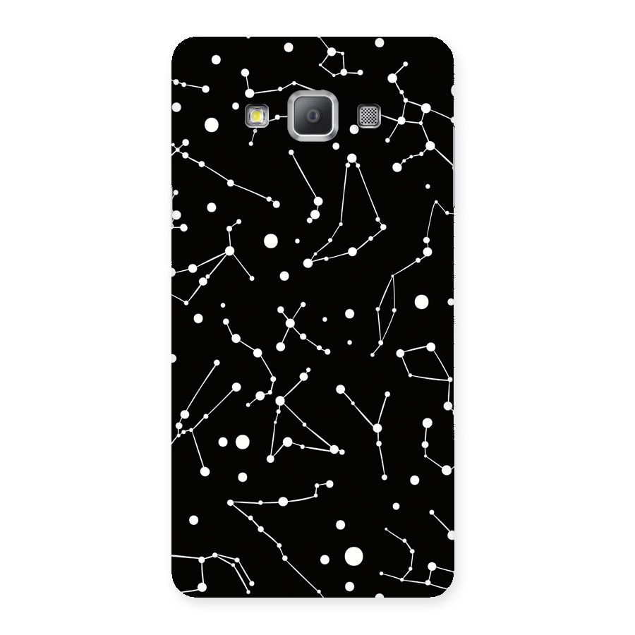 Black Constellation Pattern Back Case for Galaxy A7