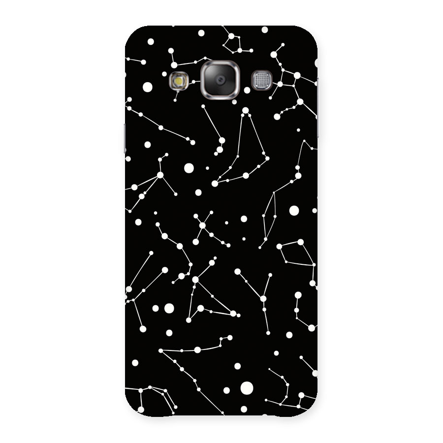 Black Constellation Pattern Back Case for Galaxy E7