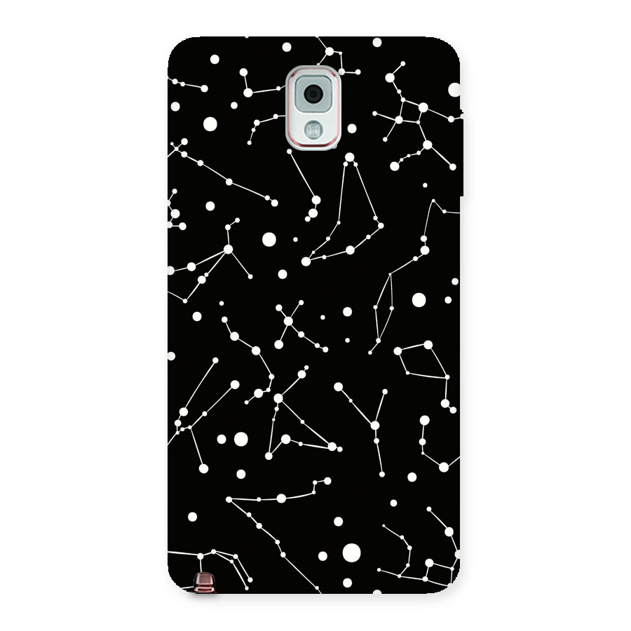 Black Constellation Pattern Back Case for Galaxy Note 3