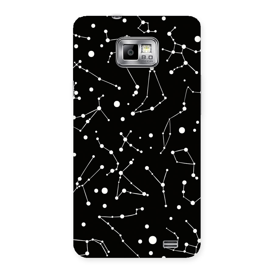 Black Constellation Pattern Back Case for Galaxy S2
