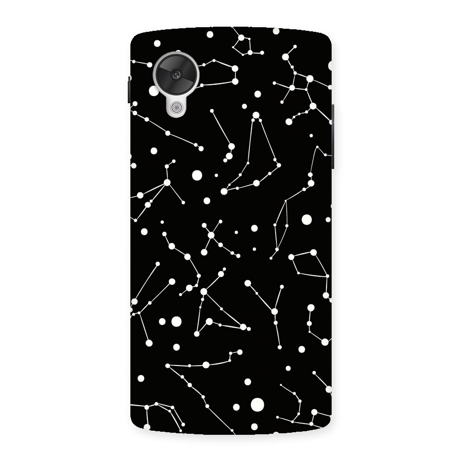 Black Constellation Pattern Back Case for Google Nexus 5