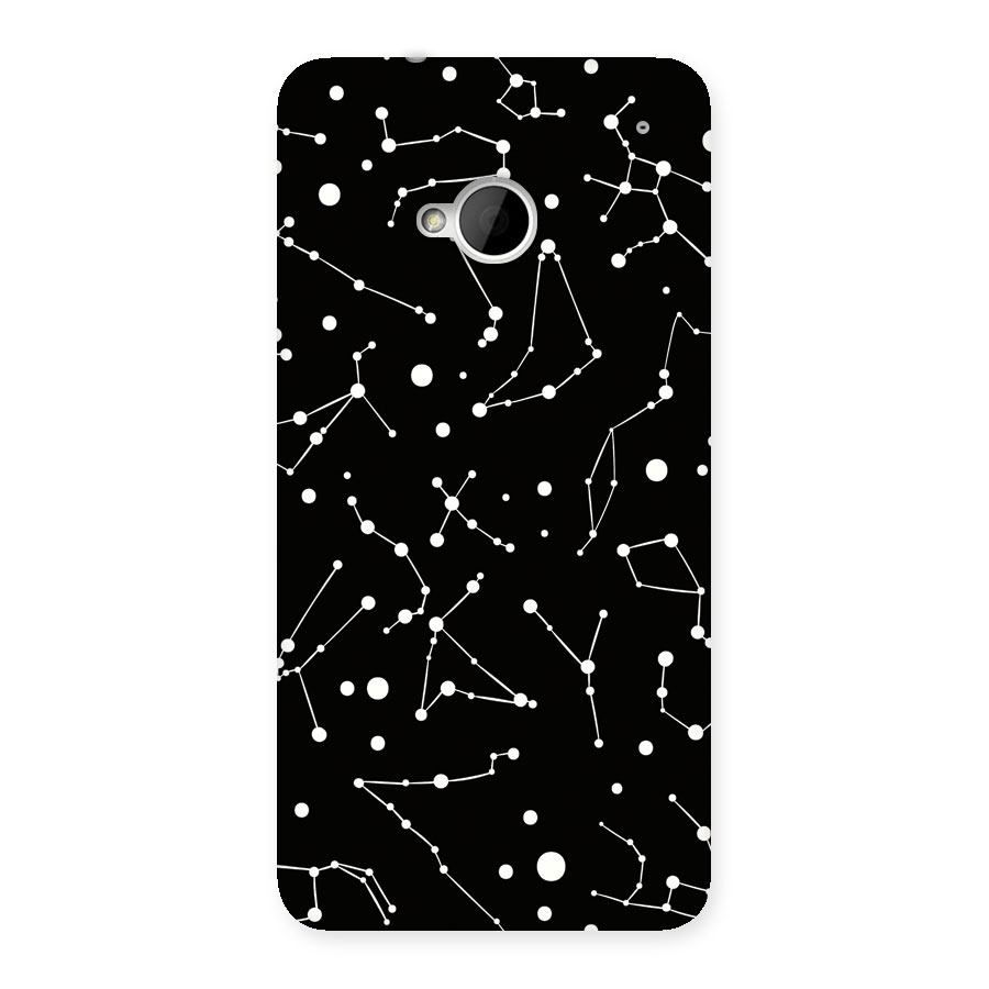 Black Constellation Pattern Back Case for HTC One M7