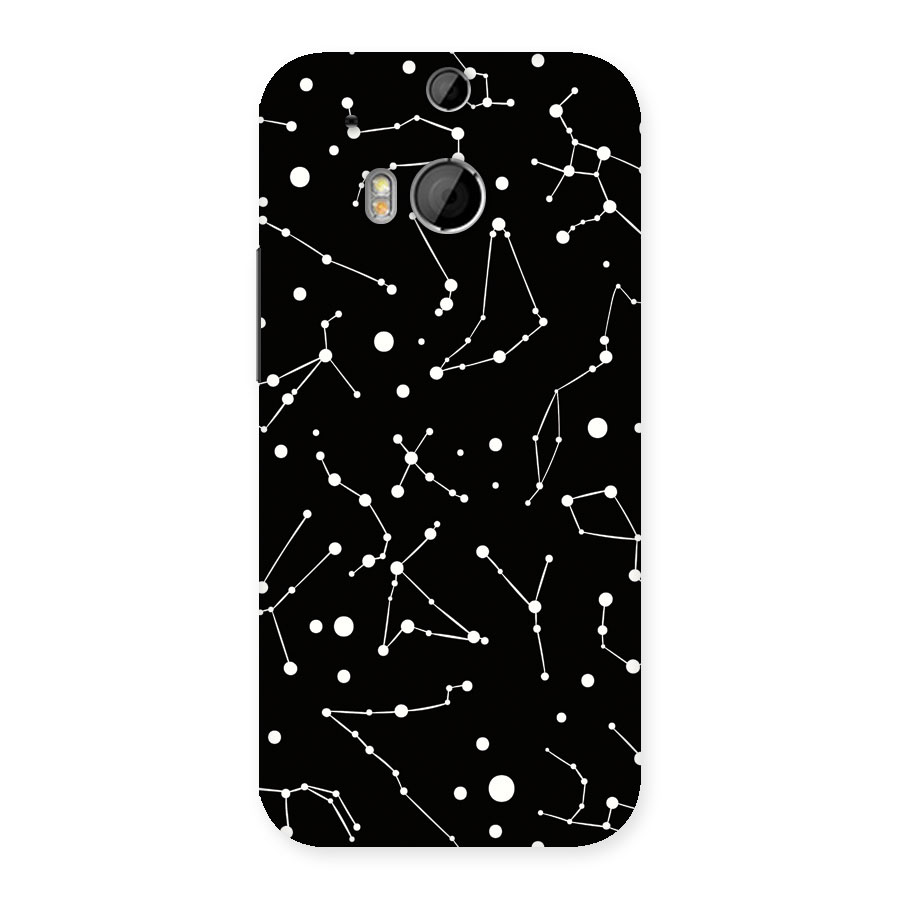 Black Constellation Pattern Back Case for HTC One M8