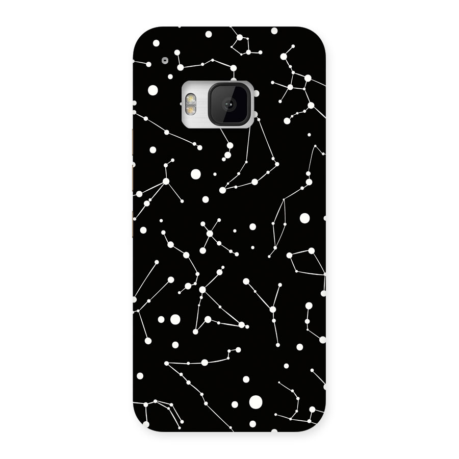 Black Constellation Pattern Back Case for HTC One M9
