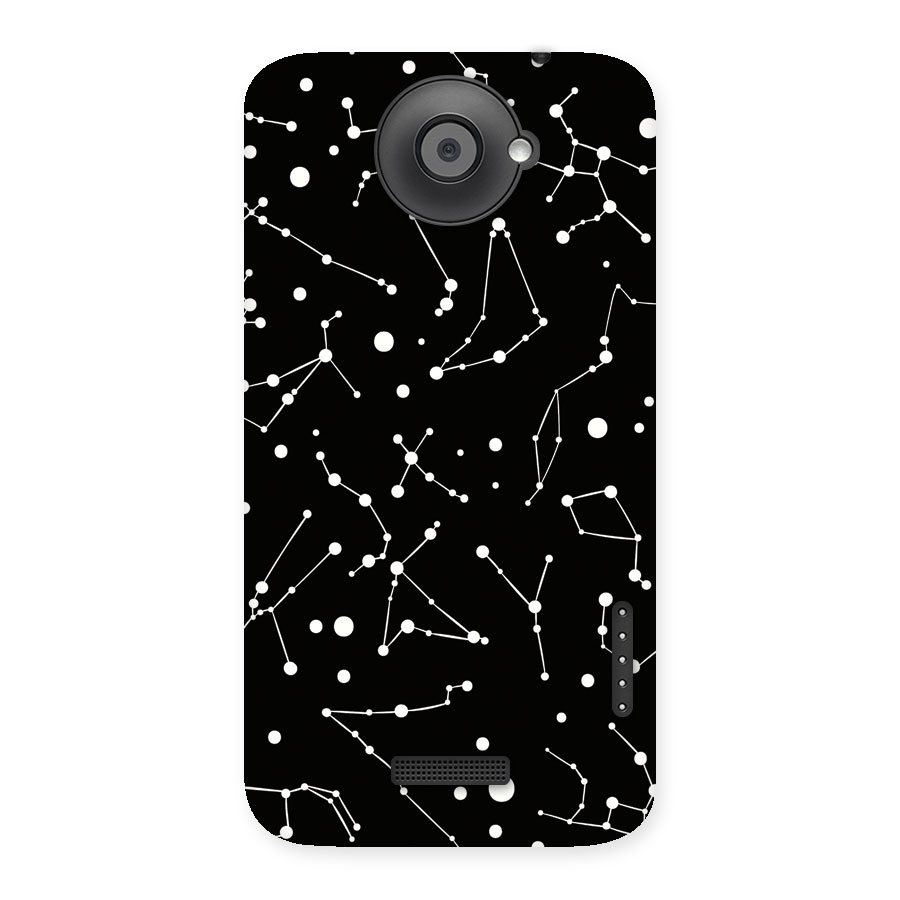 Black Constellation Pattern Back Case for HTC One X