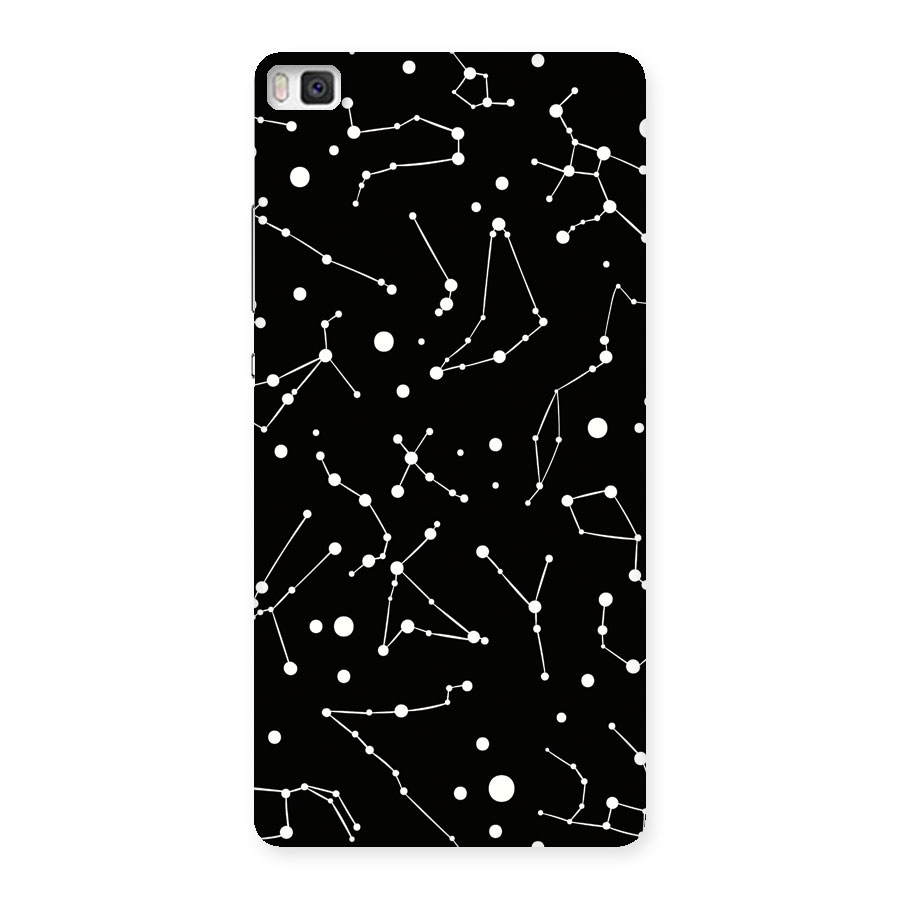Black Constellation Pattern Back Case for Huawei P8