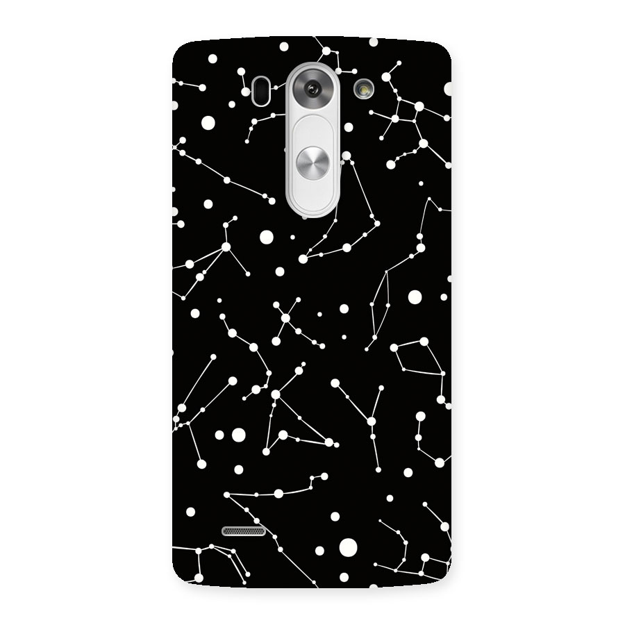 Black Constellation Pattern Back Case for LG G3 Beat
