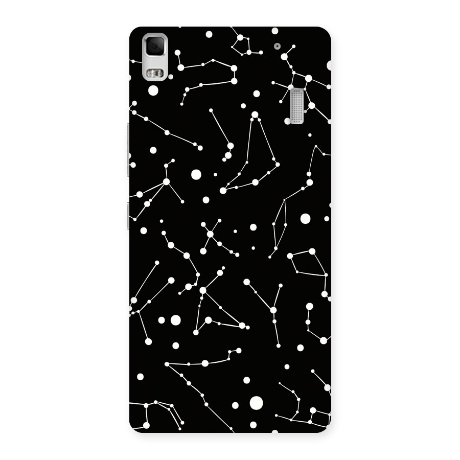 Black Constellation Pattern Back Case for Lenovo A7000