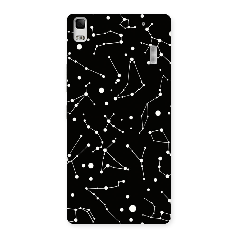 Black Constellation Pattern Back Case for Lenovo K3 Note