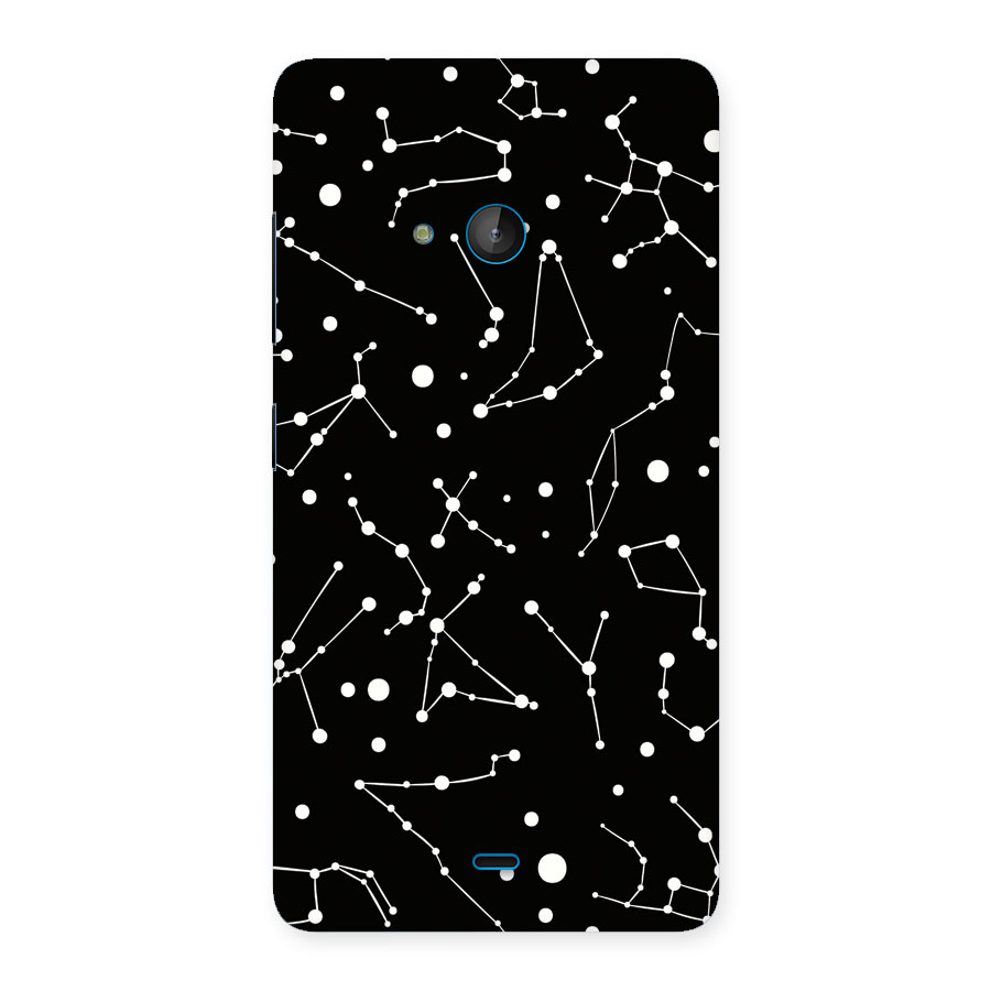 Black Constellation Pattern Back Case for Lumia 540