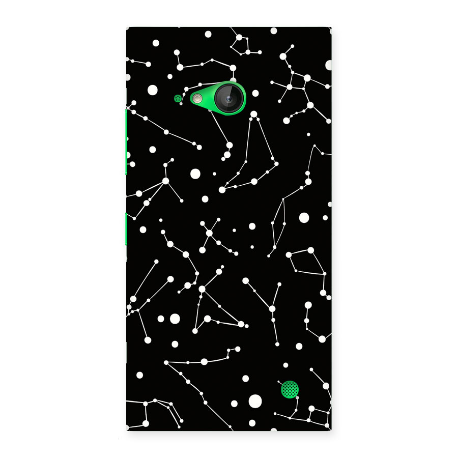 Black Constellation Pattern Back Case for Lumia 730