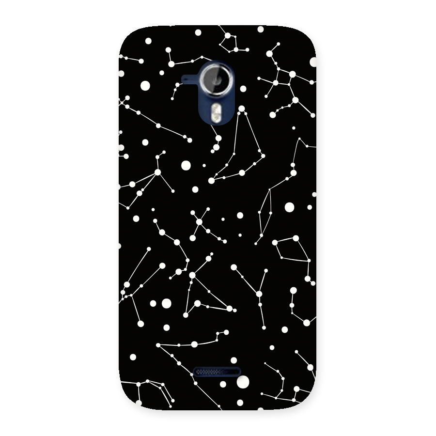 Black Constellation Pattern Back Case for Micromax Canvas Magnus A117