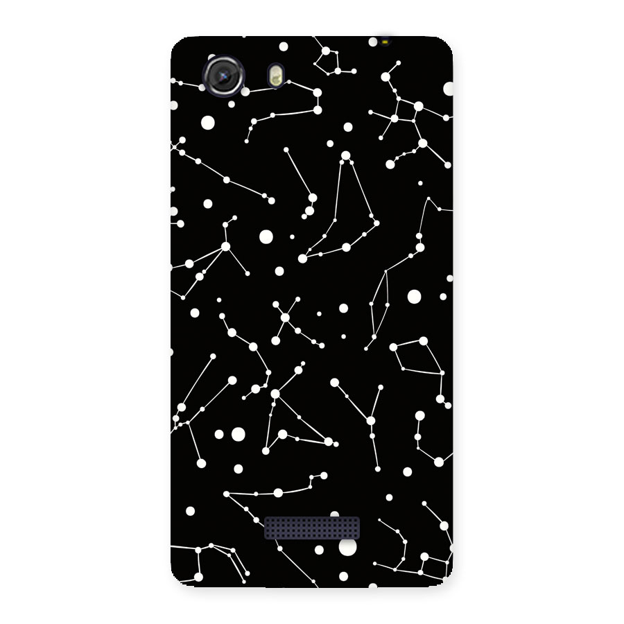 Black Constellation Pattern Back Case for Micromax Unite 3