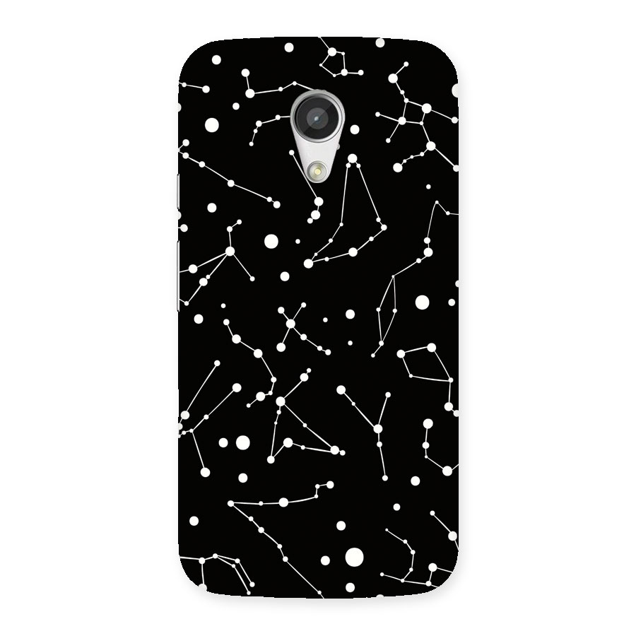Black Constellation Pattern Back Case for Moto G 2nd Gen