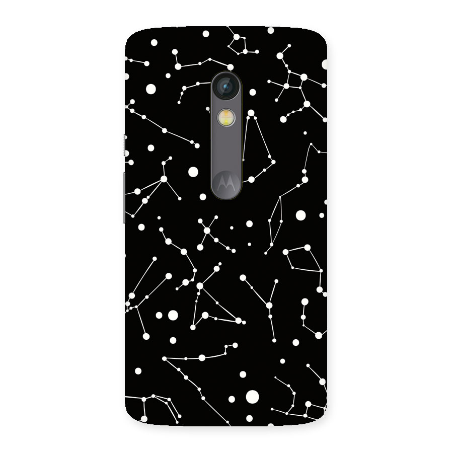 Black Constellation Pattern Back Case for Moto X Play
