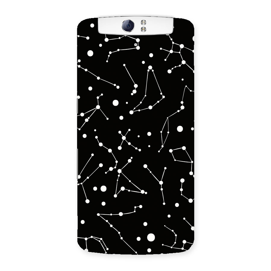 Black Constellation Pattern Back Case for Oppo N1