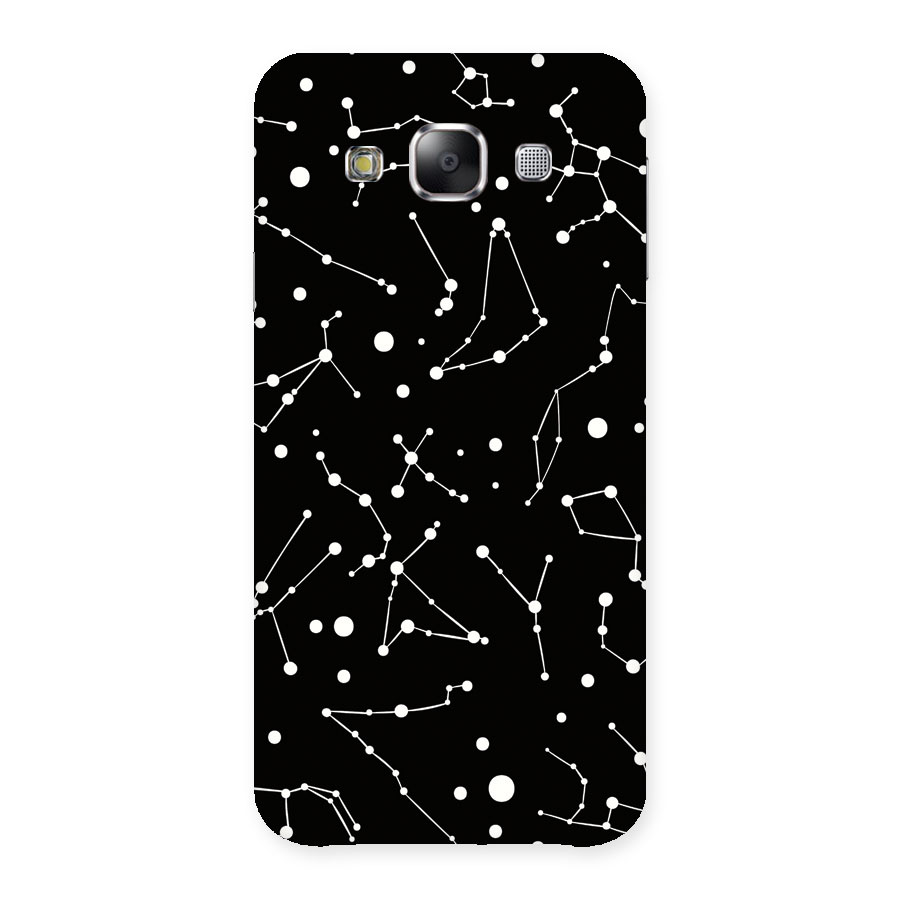 Black Constellation Pattern Back Case for Samsung Galaxy E5