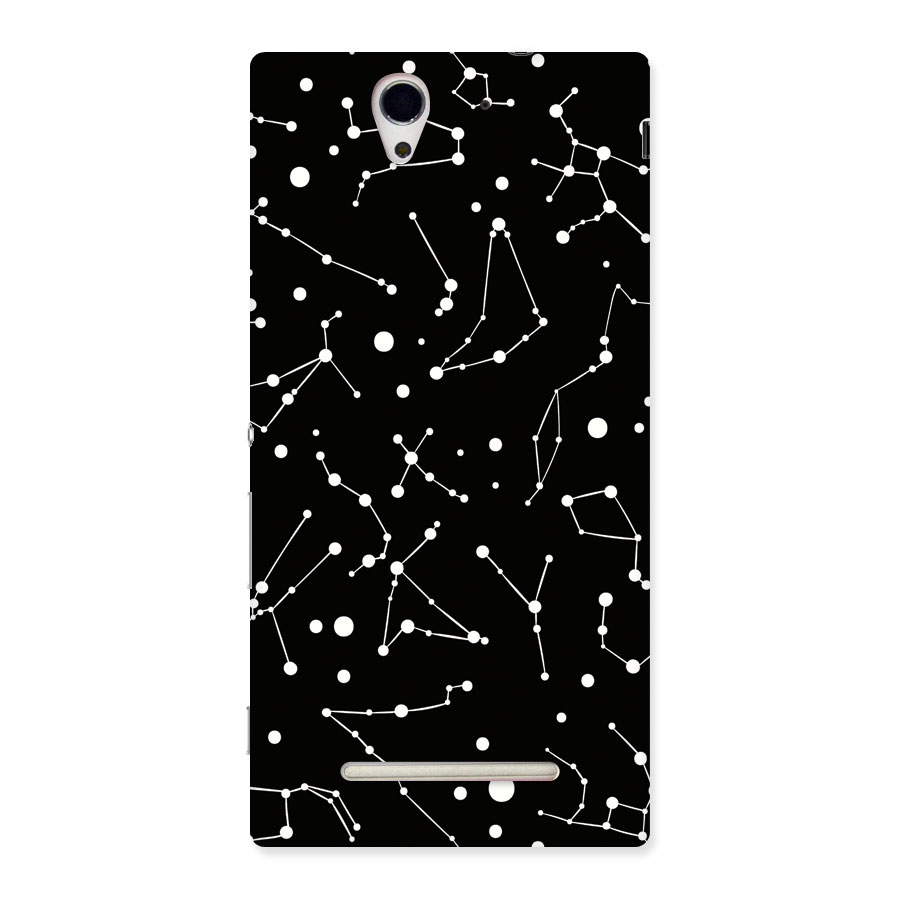 Black Constellation Pattern Back Case for Sony Xperia C3