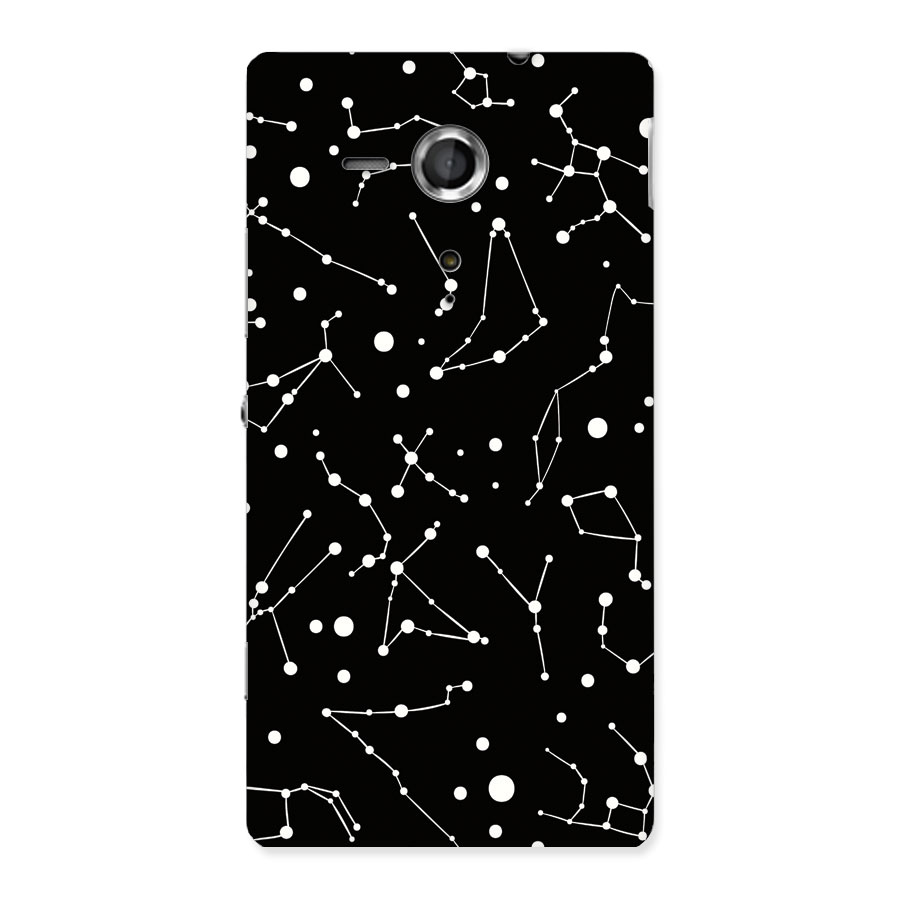 Black Constellation Pattern Back Case for Sony Xperia SP