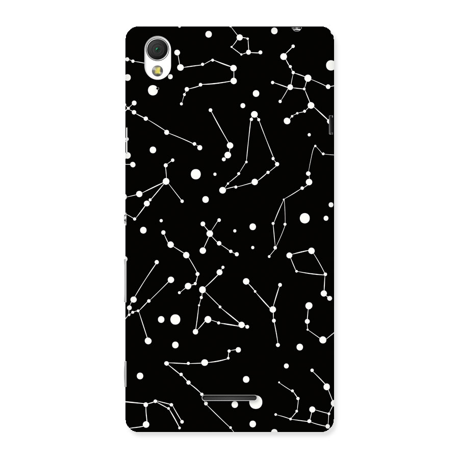 Black Constellation Pattern Back Case for Sony Xperia T3