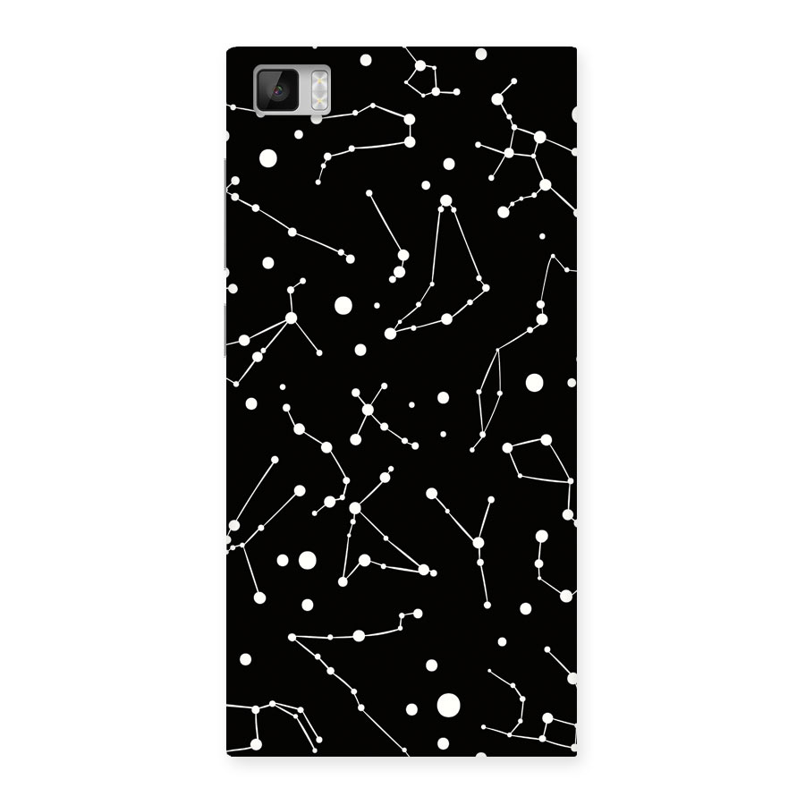 Black Constellation Pattern Back Case for Xiaomi Mi3