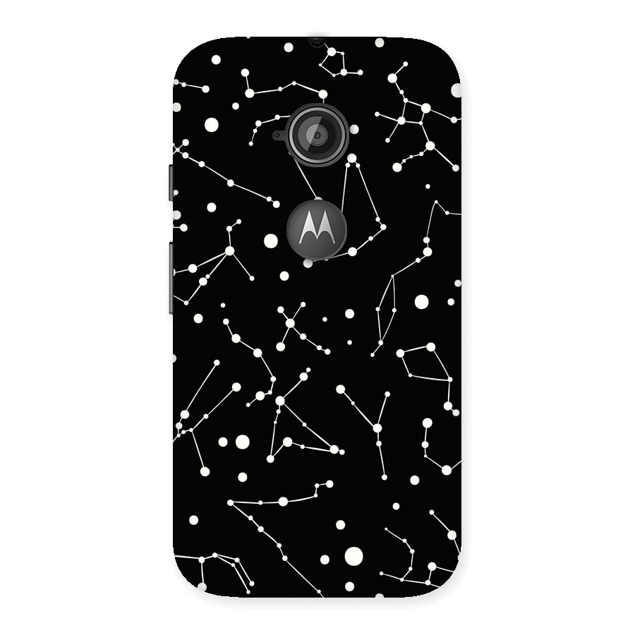 Black Constellation Pattern Back Case for Moto E 2nd Gen
