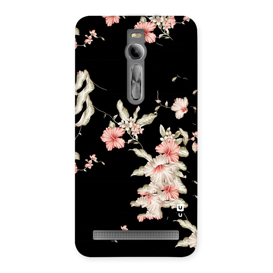 Black Floral Back Case for Asus Zenfone 2
