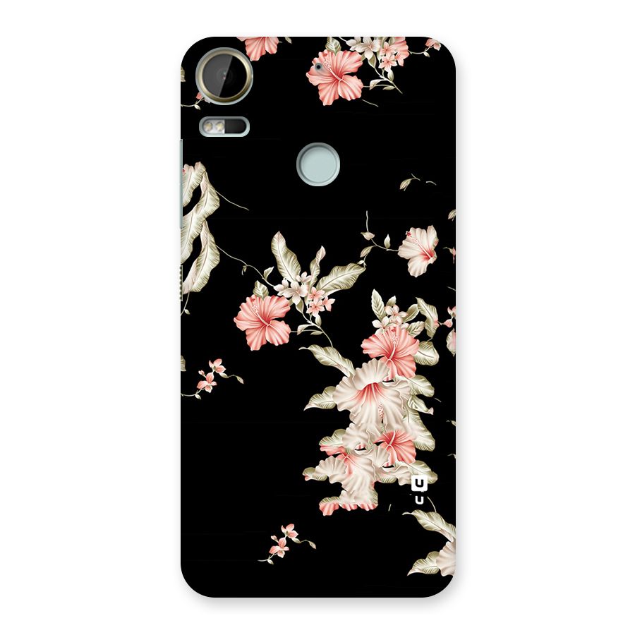Black Floral Back Case for Desire 10 Pro