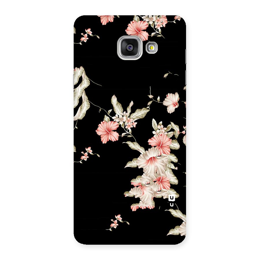 Black Floral Back Case for Galaxy A7 2016