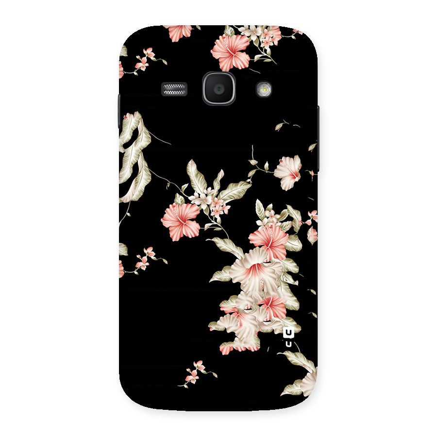 Black Floral Back Case for Galaxy Ace 3