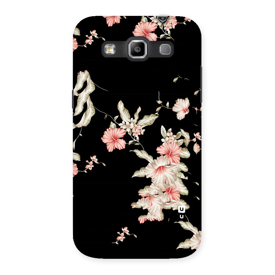 Black Floral Back Case for Galaxy Grand Quattro