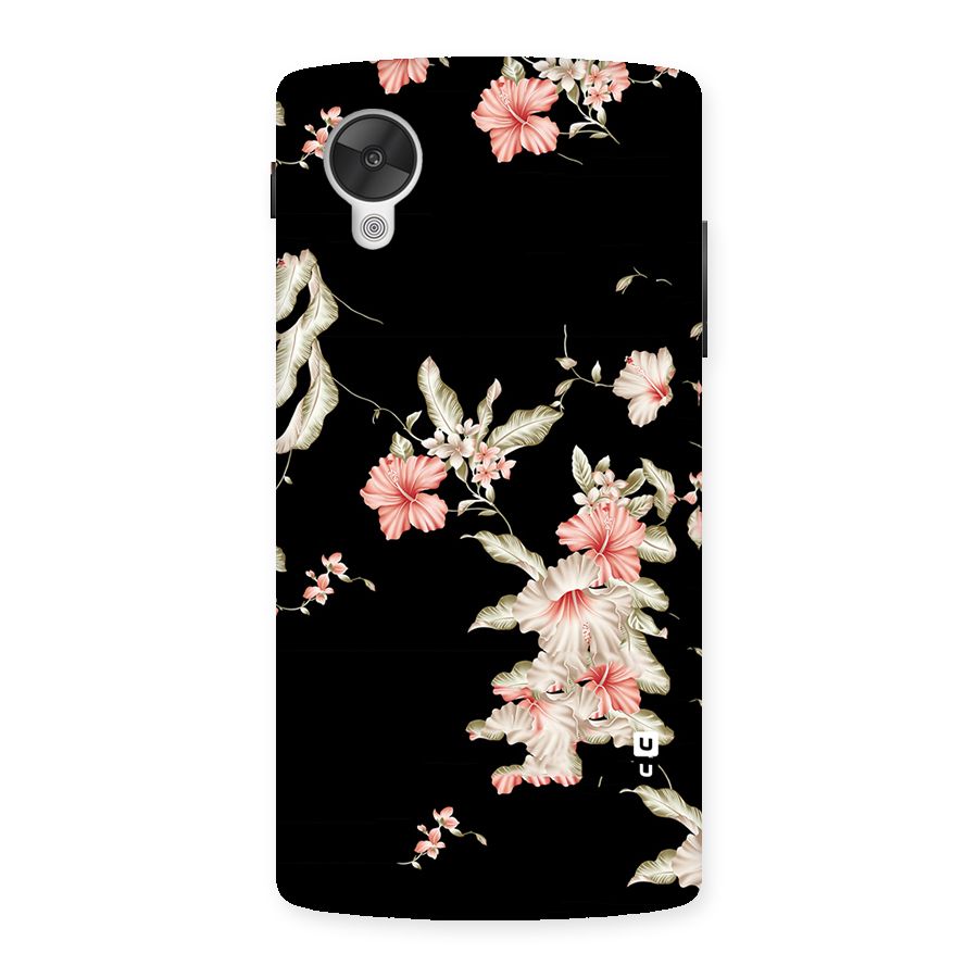 Black Floral Back Case for Google Nexsus 5