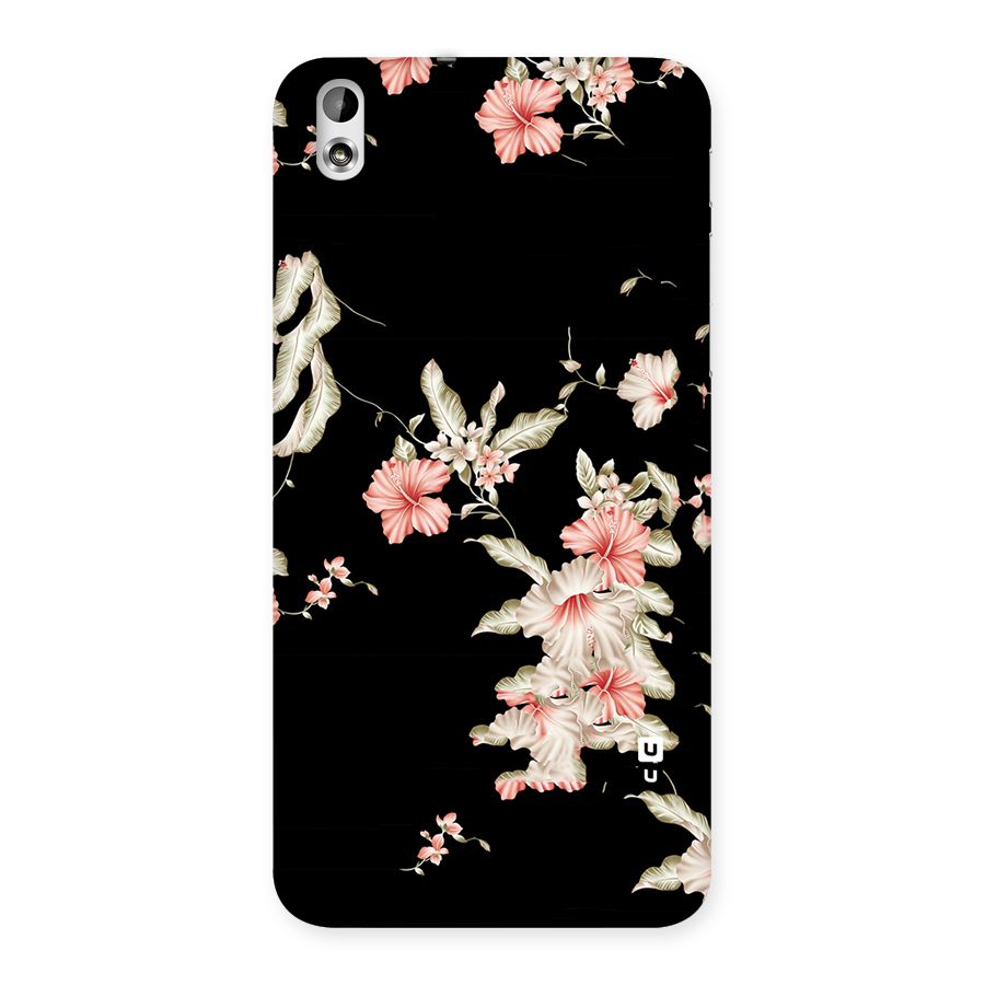 Black Floral Back Case for HTC Desire 816g