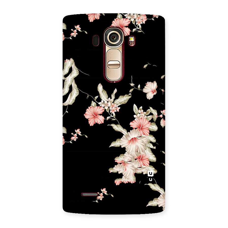Black Floral Back Case for LG G4