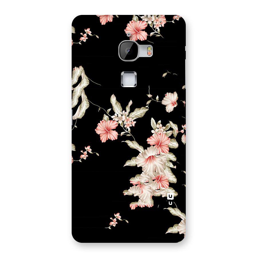 Black Floral Back Case for LeTv Le Max