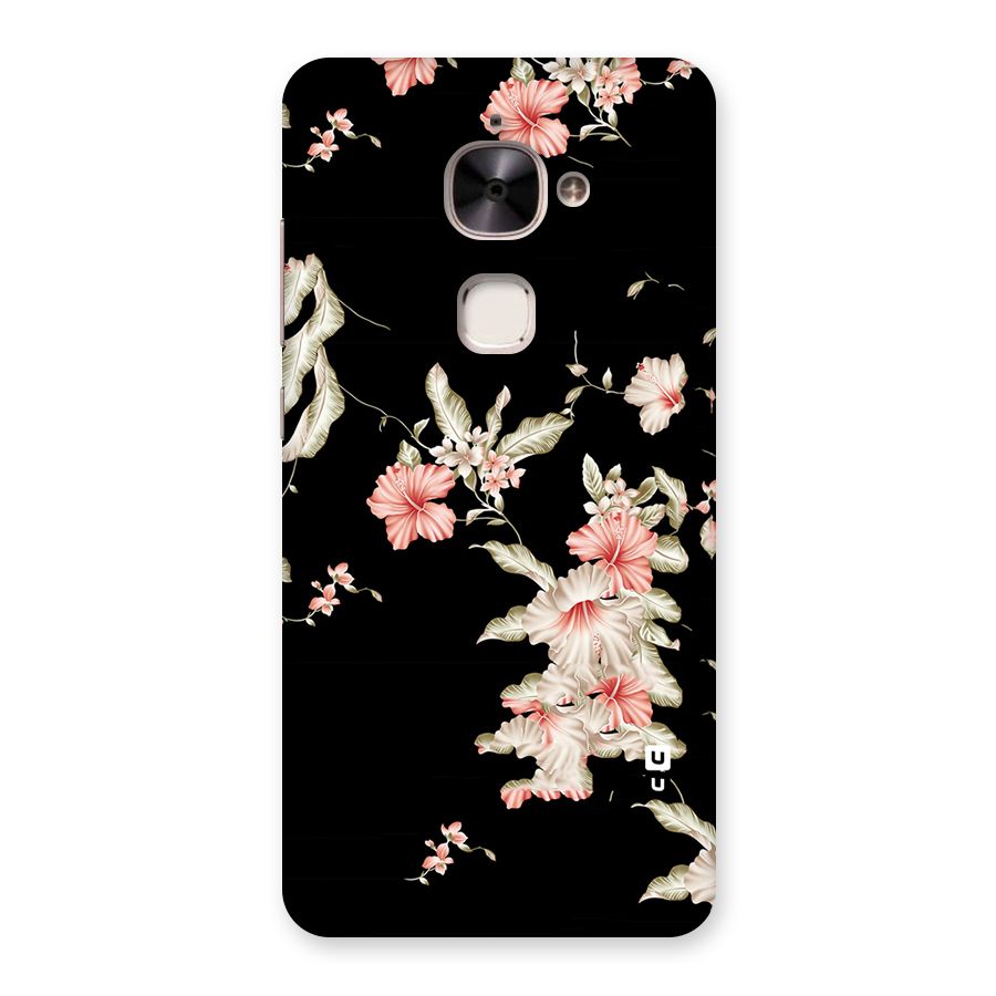 Black Floral Back Case for Le 2