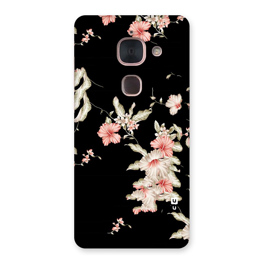 Black Floral Back Case for Le Max 2