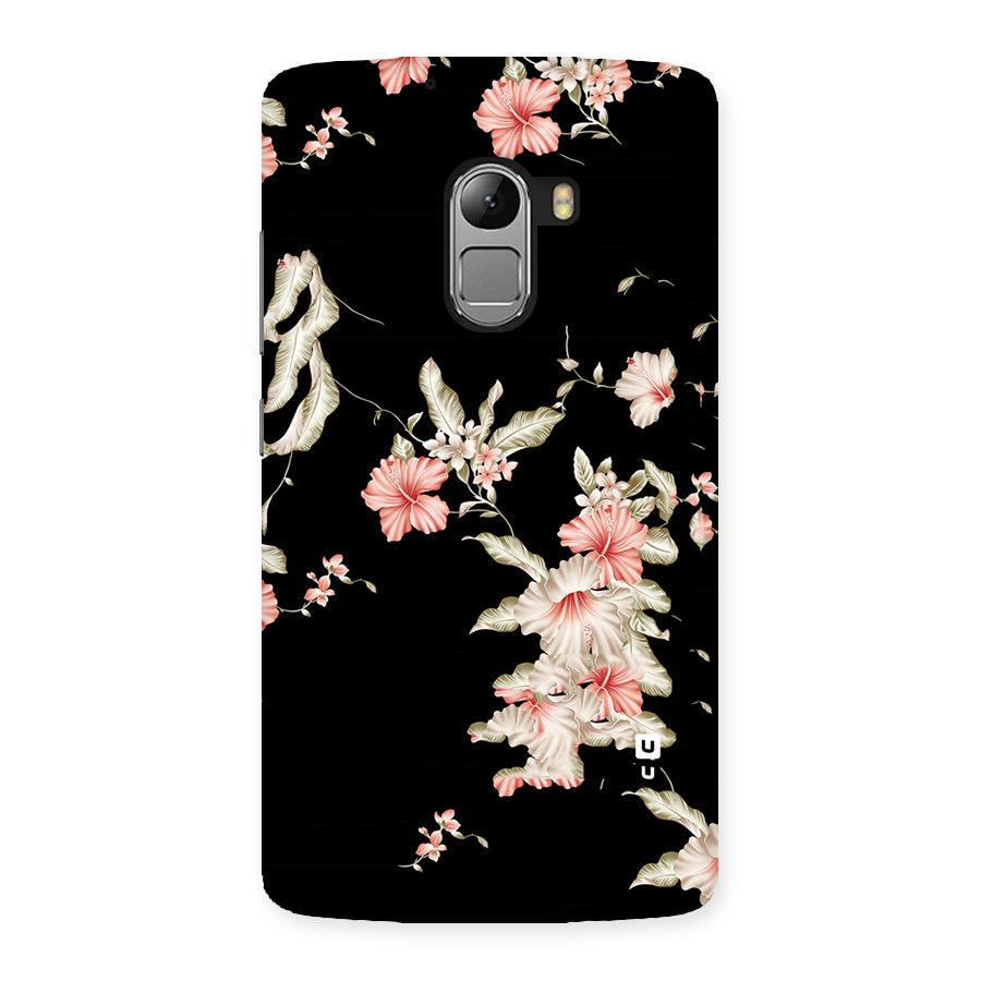 Black Floral Back Case for Lenovo K4 Note