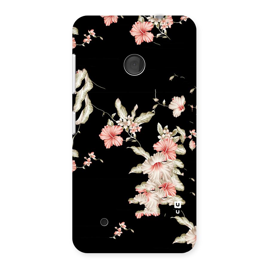 Black Floral Back Case for Lumia 530