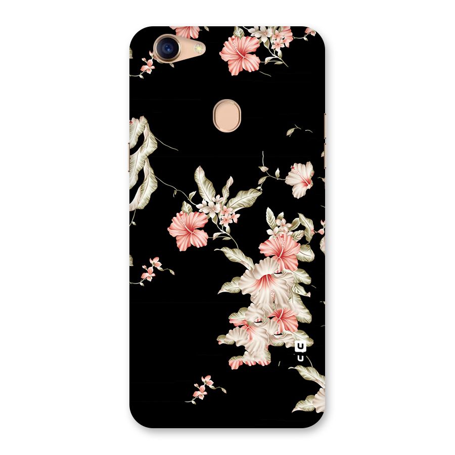 Black Floral Back Case for Oppo F5