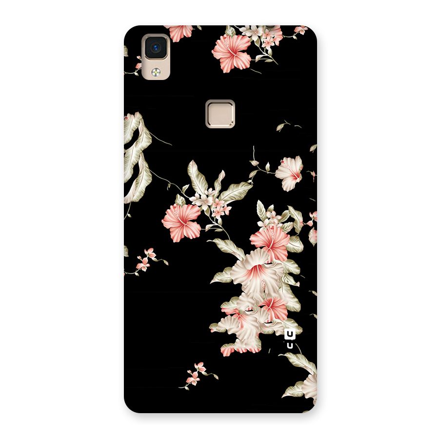 Black Floral Back Case for V3 Max