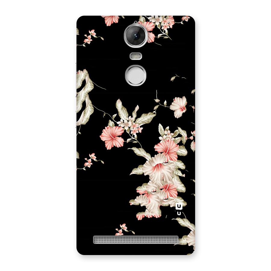 Black Floral Back Case for Vibe K5 Note