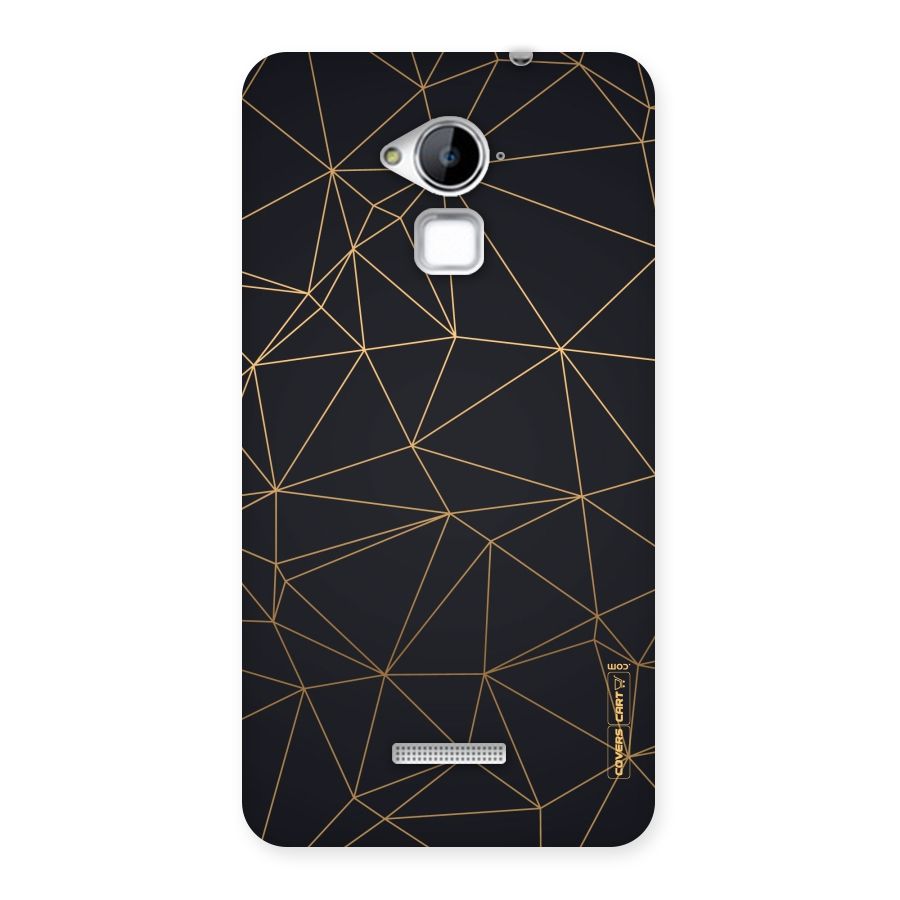 Black Golden Lines Back Case for Coolpad Note 3